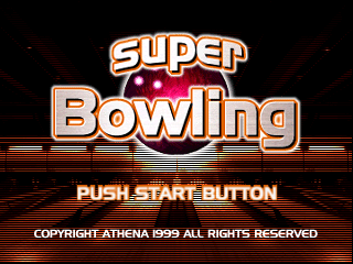 Super Bowling (Japan) Title Screen